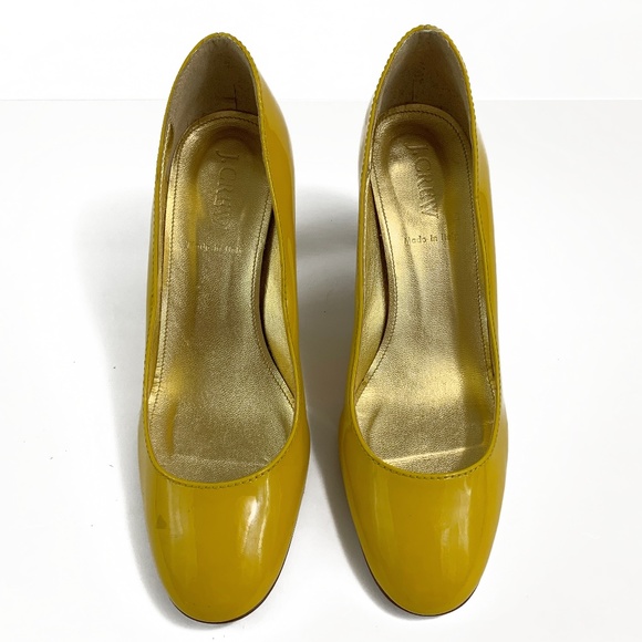 J.Crew Buttercup Yellow Juliet Midheel Pumps - Picture 3 of 8